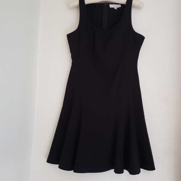 LOFT Dresses Lbd Black Loft 6p Flare Dress Poshmark